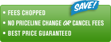 SAVE! Fees chopped. No priceline change or cancel fees. best price guaranteed.