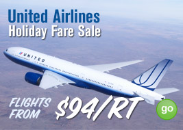 united airlines holiday fare sale flights from $94RT - go