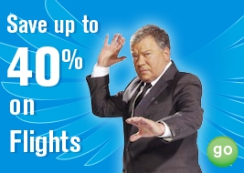 save up to 40% on flights GO
