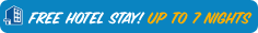 free hotel stay! up to 7 nights