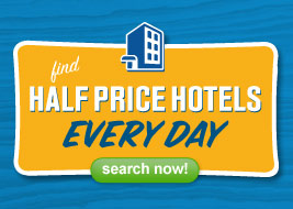 find half price hotels every day - search now!