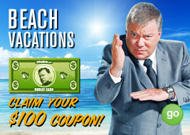 beach vacation claim your $100 coupon - GO