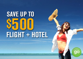 save up to $500 flight+hotel - GO