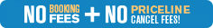 no booking fees plus no priceline cancel fees!