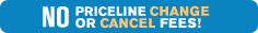 no priceline change or cancel fees