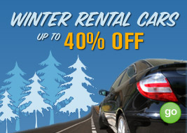 winter rental cars up to 40% off - GO