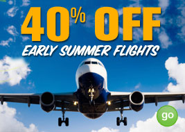 40% off early summer flights - GO