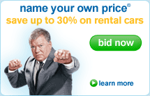 name your own price - save up to 30% on rental cars